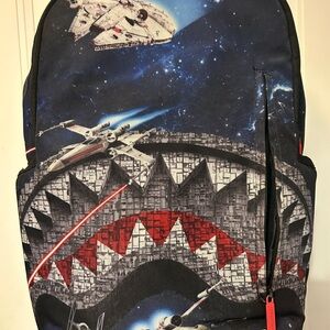 Sprayground Space-Themed Black Backpack
